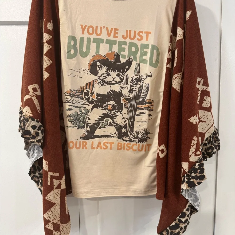 Custom Upcycle Western kimono - Picture 2 of 4